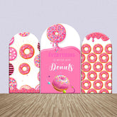Alles Ist Besser Rosa Donuts Bogen Hintergrund Bausatz